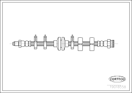 Brake Hose - 19018558 CORTECO