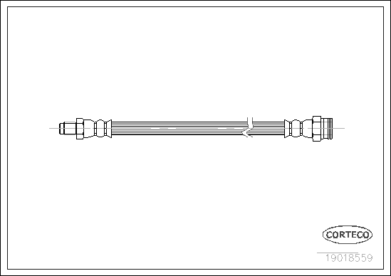 Brake Hose - 19018559 CORTECO