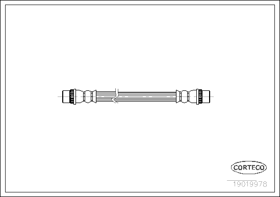 Brake Hose - 19019978 CORTECO