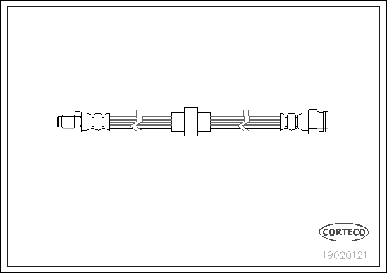 Brake Hose - 19020121 CORTECO