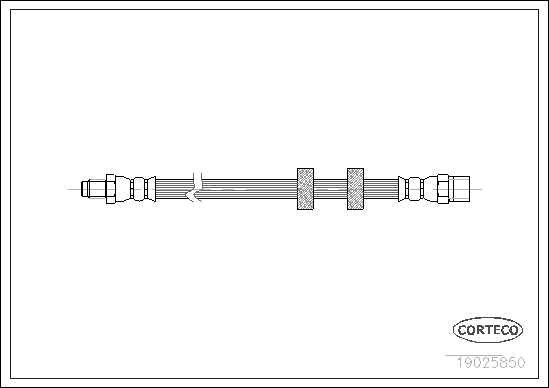 Brake Hose - 19025850 CORTECO