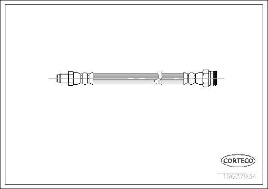Brake Hose - 19027934 CORTECO
