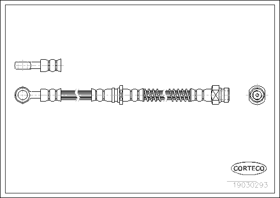 Brake Hose - 19030293 CORTECO
