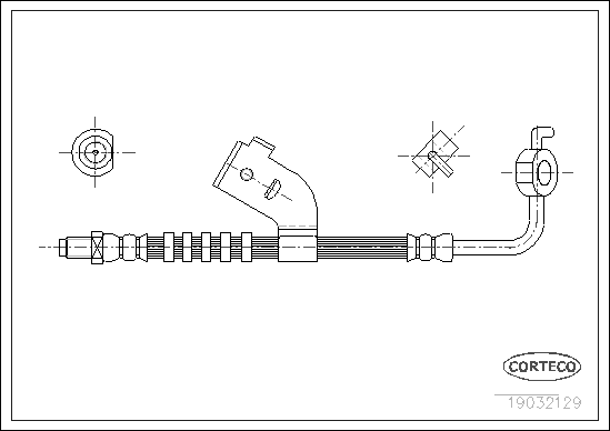Brake Hose - 19032129 CORTECO
