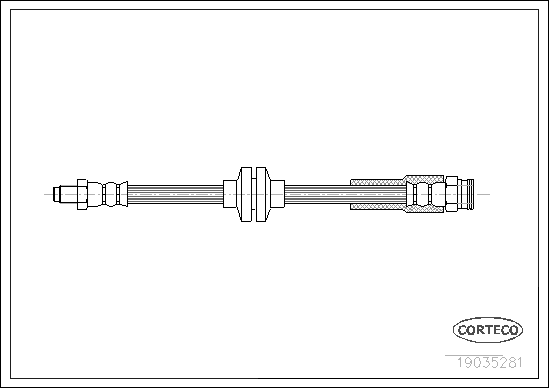 Brake Hose - 19035281 CORTECO