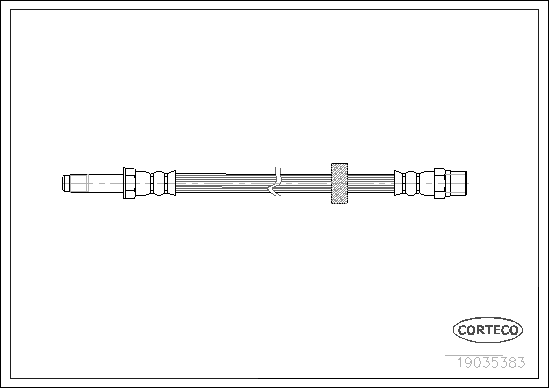 Brake Hose - 19035383 CORTECO