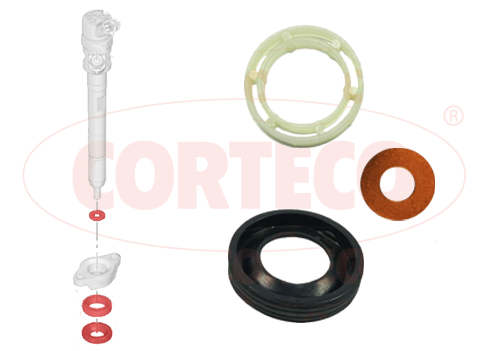 Kit anelli tenuta, Iniettore - 49445011 CORTECO