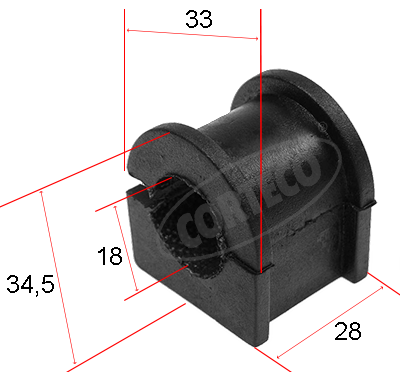 Stabiliser Mounting - 80000450 CORTECO