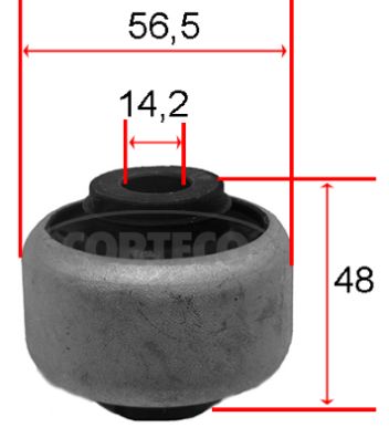 Control Arm-/Trailing Arm Bush - 80001541 CORTECO