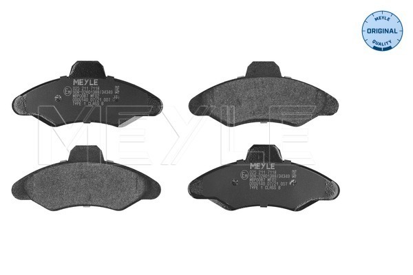 Brake Pad Set, disc brake - 025 211 7118 MEYLE