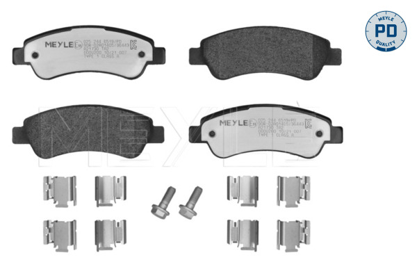 Brake Pad Set, disc brake - 025 244 6519/PD MEYLE