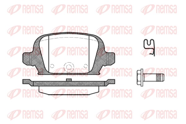 Brake Pad Set, disc brake - 0835.02 REMSA
