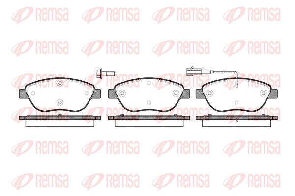 Brake Pad Set, disc brake - 0859.01 REMSA