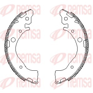 Brake Shoe - 4587.00 REMSA