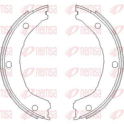 Brake Shoe, parking brake - 4730.00 REMSA