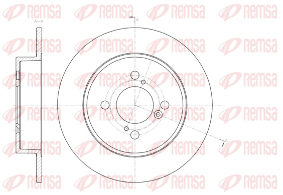 Brake Disc - 61483.00 REMSA
