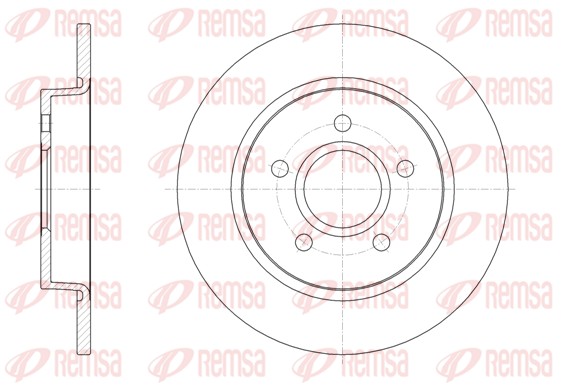 Brake Disc - 61503.00 REMSA