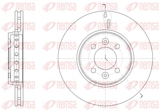 Brake Disc - 61499.10 REMSA