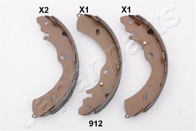 stabdžių trinkelių komplektas - GF-912AF JAPANPARTS