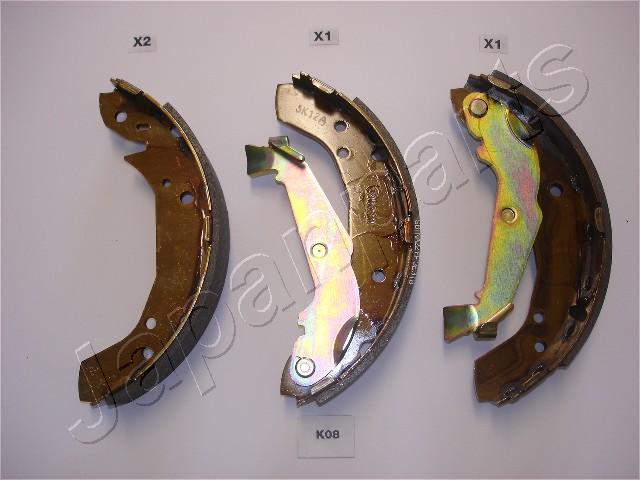 stabdžių trinkelių komplektas - GF-K08AF JAPANPARTS