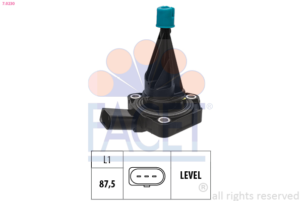 Sensor, engine oil level - 7.0230 FACET