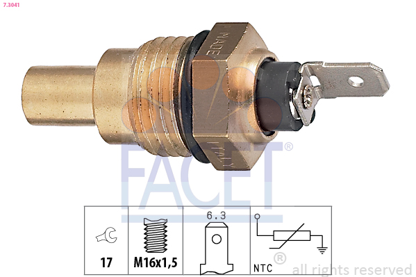 Sensor, coolant temperature - 7.3041 FACET