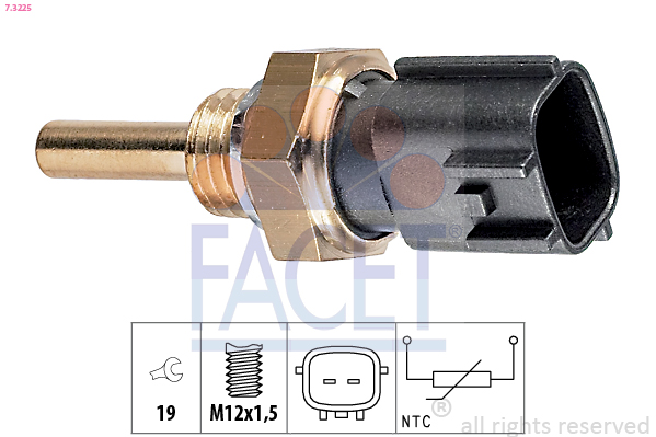 Sensor, oil temperature - 7.3225 FACET