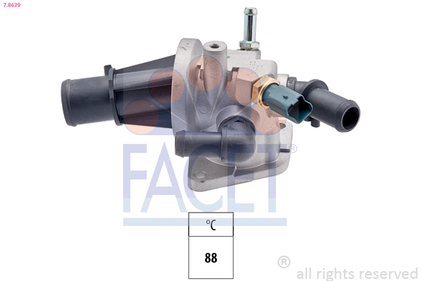 Termostato, Refrigerante - 7.8639 FACET