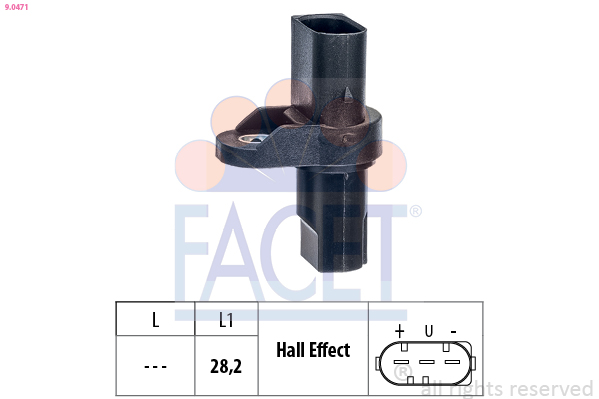 Sensor, camshaft position - 9.0471 FACET