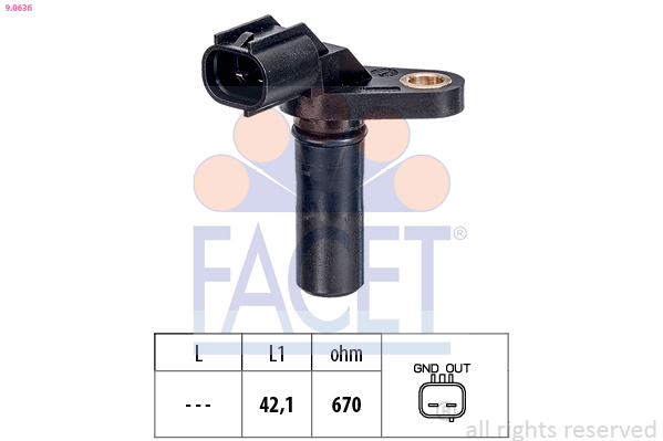 jutiklis, aps./min. - 9.0636 FACET