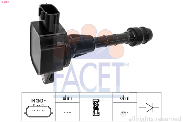Катушка зажигания - 9.6502 FACET