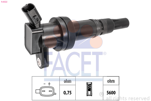 Катушка зажигания - 9.6522 FACET