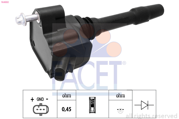 Ignition Coil - 9.6532 FACET