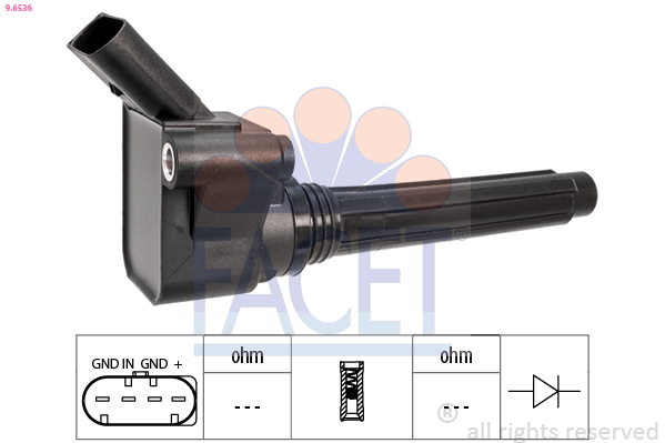 Ignition Coil - 9.6536 FACET