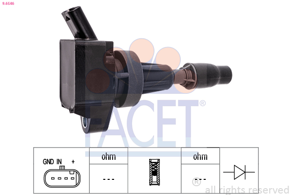 Ignition Coil - 9.6546 FACET
