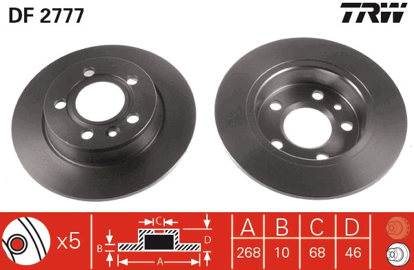 Discofreno - DF2777 TRW