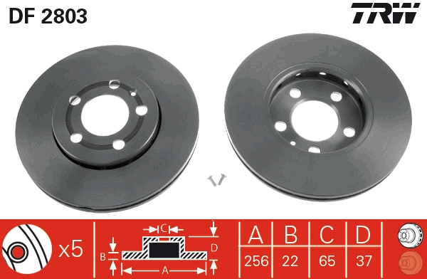 Discofreno - DF2803 TRW