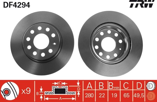 Discofreno - DF4294 TRW