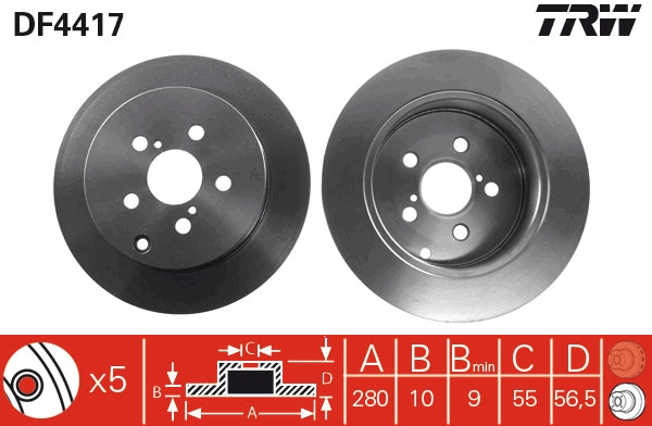 Discofreno - DF4417 TRW