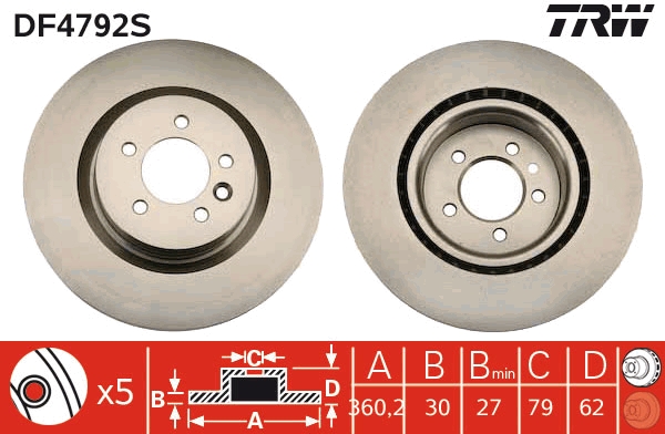 Discofreno - DF4792S TRW