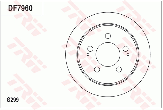 Brake Disc - DF7960 TRW