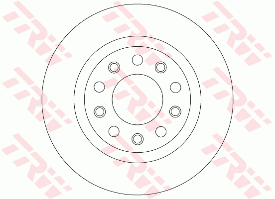 Brake Disc - DF8070 TRW