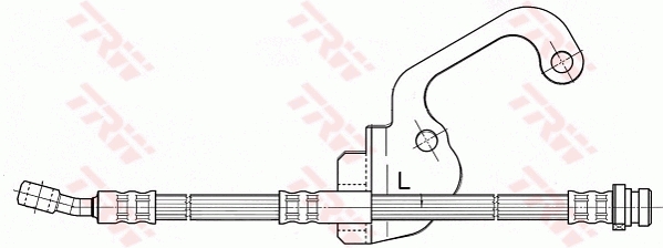 Flessibile del freno - PHD506 TRW