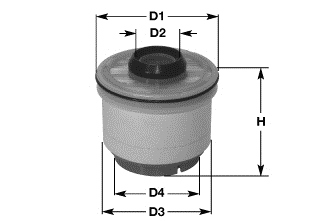 Filtro carburante - MG3608 CLEAN FILTERS