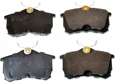 Kit pastiglie freno, Freno a disco - B111158 DENCKERMANN
