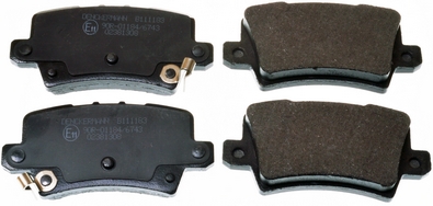 Brake Pad Set, disc brake - B111183 DENCKERMANN