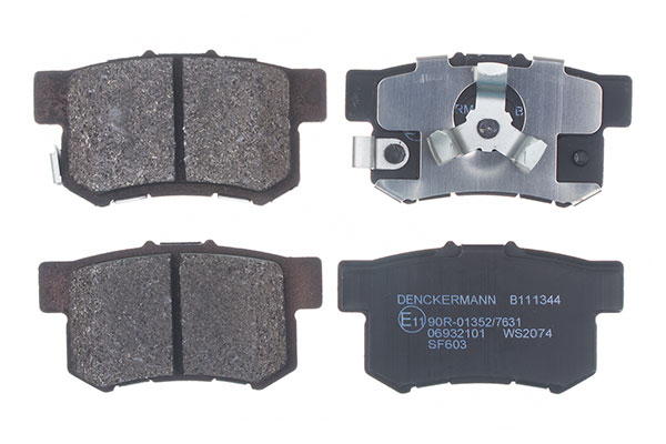 Kit pastiglie freno, Freno a disco - B111344 DENCKERMANN