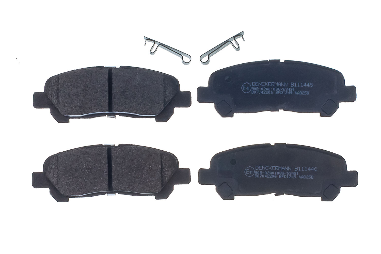 Brake Pad Set, disc brake - B111446 DENCKERMANN