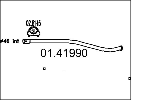 Exhaust Pipe - 01.41990 MTS