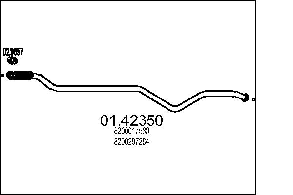 Exhaust Pipe - 01.42350 MTS